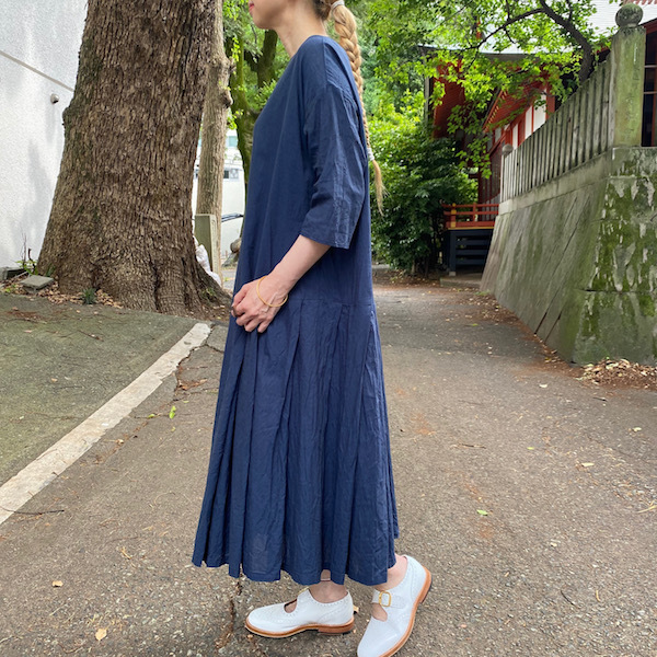 COTTON LINEN DUNGAREE TACK ONE-PIECE_d0364239_19101479.jpg