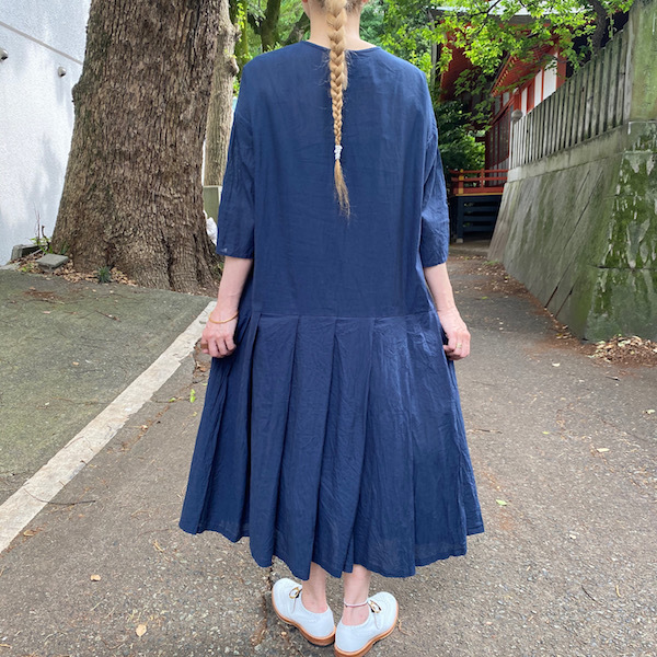 COTTON LINEN DUNGAREE TACK ONE-PIECE_d0364239_19102670.jpg