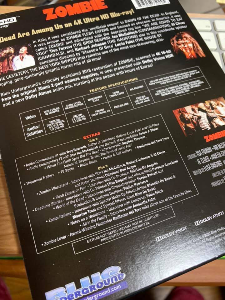 北米blue Underground サンゲリア 4k Uhdが届いた 日本語字幕出ますがフォントが太い Suzuki Riの道楽