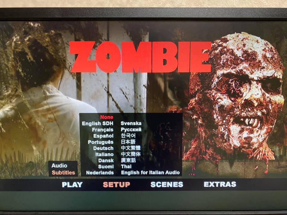 北米blue Underground サンゲリア 4k Uhdが届いた 日本語字幕出ますがフォントが太い Suzuki Riの道楽