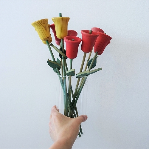 木製の花 ヴィンテージ : EN HALV -北欧雑貨のある暮らし-