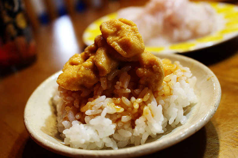 美国のウニと雲丹醤油 ご褒美飯。_a0139912_09291964.jpg