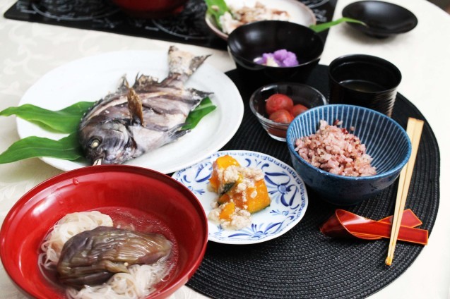 金沢の夏の郷土料理「なす素麺」_d0377645_23444177.jpg