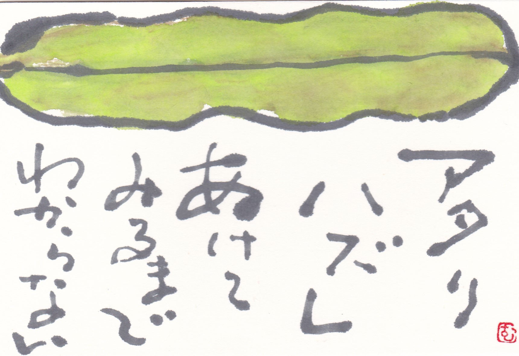 そら豆「開けてみるまで分からない」_b0124466_11132208.jpg