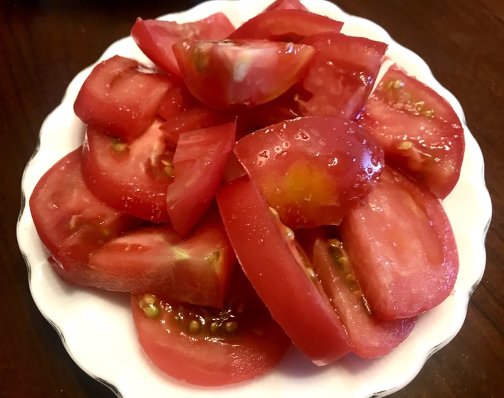 6/12☆山盛りトマト&野菜スープと玉子焼き♪_c0212604_12205446.jpg