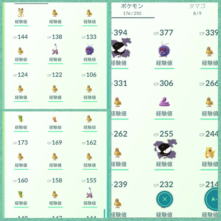 ポケモンgo金銀 ジョウト地方の初日にゲットしたポケモンとパイルの実などの実験 ゲームに漫画 時々看護師