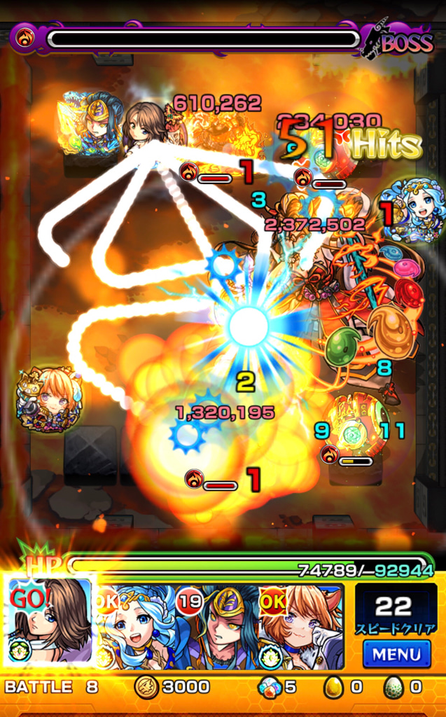 モンスト 初心者が覇者の塔30階後半をソロプレイで頑張る 36階 37階編 ゲームに漫画 時々看護師