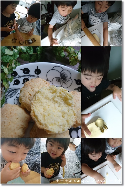【天ぷら粉】スコーンを作ってみた結果と王子と姫は関西弁と東北弁のハイブリット?_a0348473_05483255.jpg