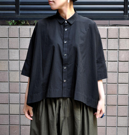 ペルー綿のカジュアルワイド半袖シャツ / FACTORY_d0193211_16553526.jpg