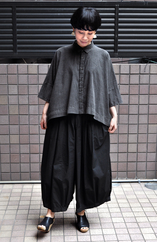 ペルー綿のカジュアルワイド半袖シャツ / FACTORY_d0193211_17192231.jpg