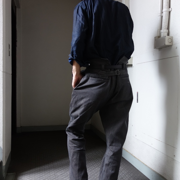 8月の製作 / classic frenchwork stripe jodhpurs_e0130546_17002117.jpg