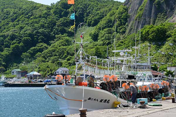 積丹幌武意漁港とマッカ岬 四季の風 積丹幌武意漁港とマッカ岬 四季の風