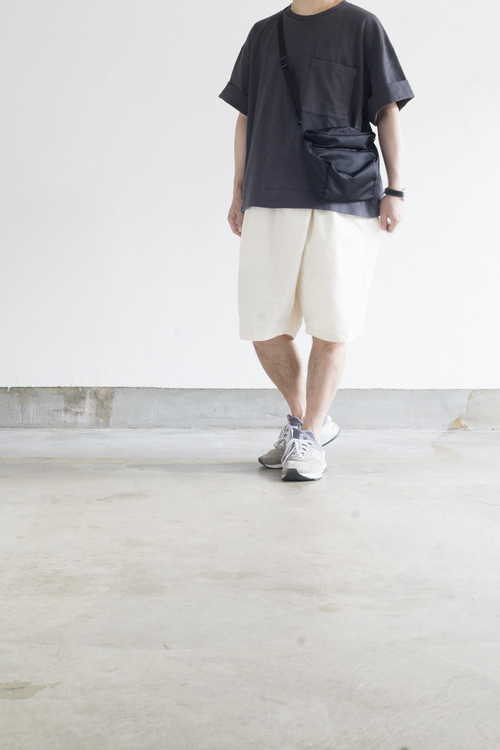 KAPITAL 16/-度詰め天竺 ARMYビーチパックT(ブラック) : un