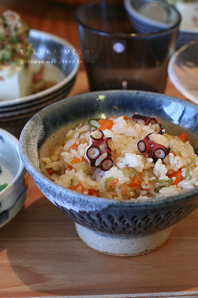 夏の蛸　桜飯（混ぜ込みご飯）_e0137277_23205607.jpg