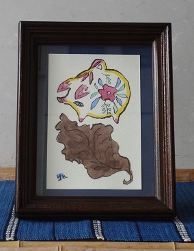 柚木沙弥郎額絵「ひとびと」