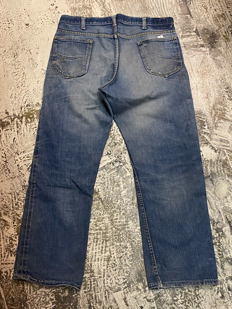 60s ビンテージ lee leens サックスブルー デニム ジーンズ