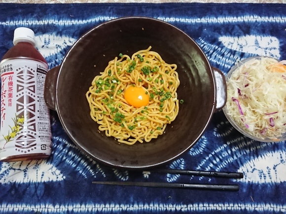 6/15 焼そば麺を使って簡単油そば@自宅_b0042308_12292417.jpg