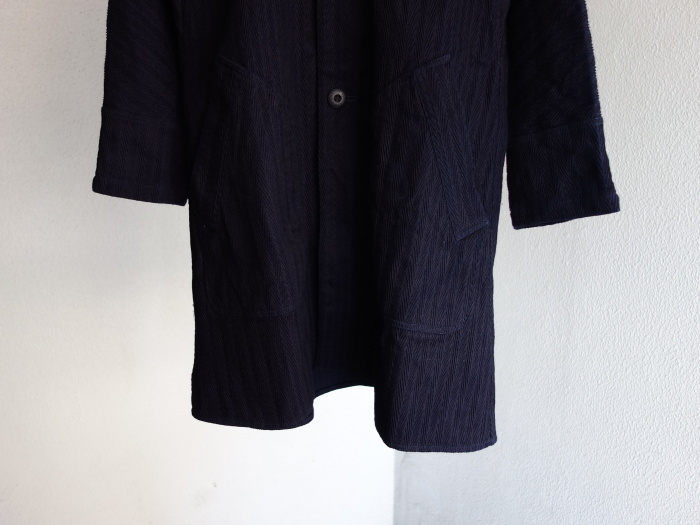 8月の製作 / classic farmers indigo coat_e0130546_16095661.jpg
