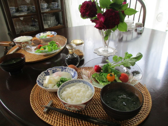 美味しいお野菜でブランチ~温泉卵付き_a0279743_10190693.jpg