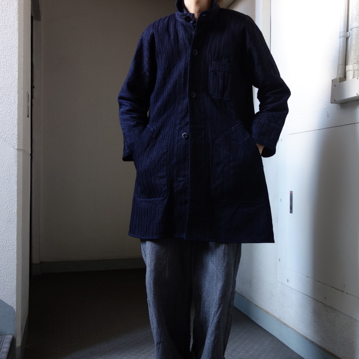 8月の製作 / classic farmers indigo coat_e0130546_17502345.jpg