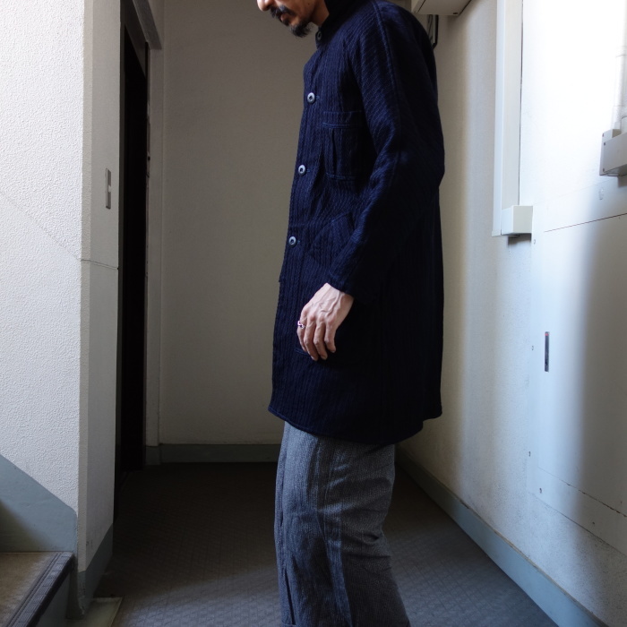 8月の製作 / classic farmers indigo coat_e0130546_17514771.jpg