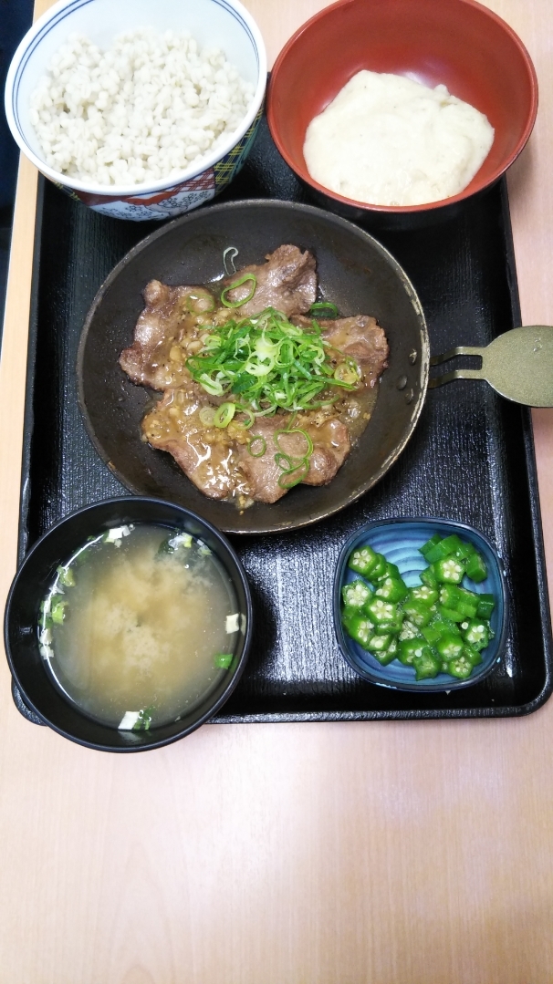吉野家 牛たん麦とろ御膳&牛皿麦とろ御膳_f0076001_22572690.jpg