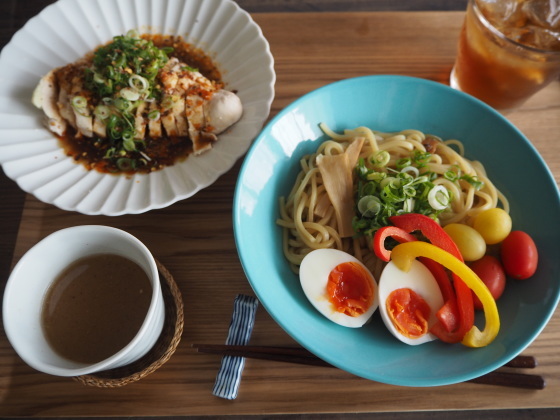 茹で鶏ピリ辛ダレ_a0258686_05312571.jpg