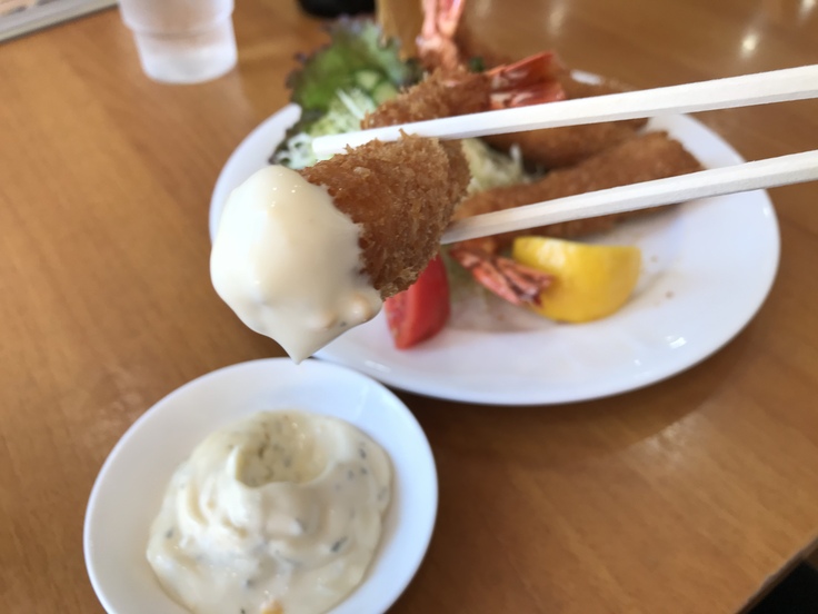 海老フライにビール♪@洋食おがわ(西八王子)_c0212604_123524.jpg