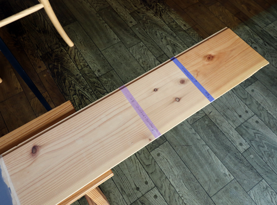 クリアオイル塗装 濡れ色防止 土手下の住宅 建築事務所は日々考える