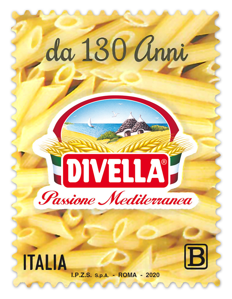 お土産に最適 パスタ柄の記念切手 南イタリア日和 La Vita Eterna