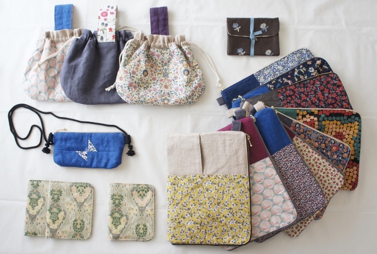 Many マニー　布製　布小物 布小物集合写真。 全て販売作品です。 : yasumin's cafe* 布もの作家ブログ
