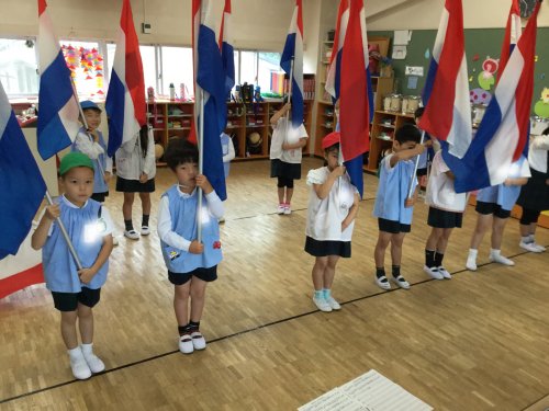 6月22日 月 鼓笛隊の練習がんばるぞ ともべ幼稚園 ひろばの出来事 笠間市 旧友部町