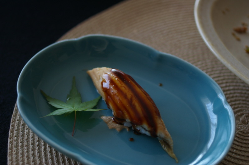 煮穴子の握り_d0327373_18395383.jpg