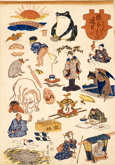 ゼニス新作モデル 浮世絵の一種である「判じ絵」を知っていますか？ 長州より発信 : 絵画