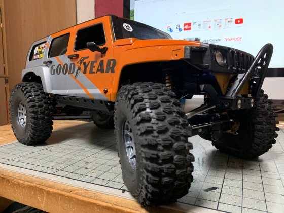 スケールクローラーのボディにタイヤが干渉するのを解決! : WK スケールクローラーのボディにタイヤが干渉するのを解決! : WK