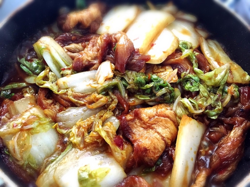 【雑穀料理】板麩特集第二弾!がっつりヘルシー豚キムチ丼風の作り方・レシピ【板麩】_c0405952_23151591.jpg