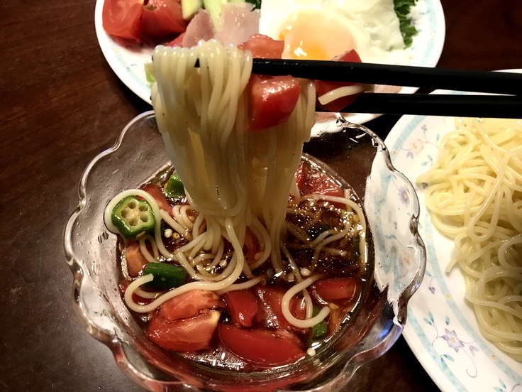 6/24水☆トマトつけ麺!_c0212604_14233749.jpg