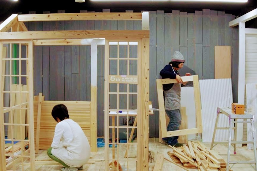 小屋の作り方〜女性ひとりで５分で組み立てOKな小屋DIY〜_c0224982_09503020.jpg