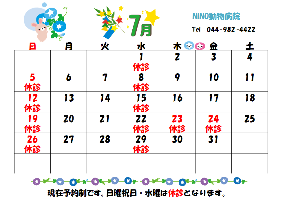 7月の診療日のお知らせ☆_e0288670_17415242.png
