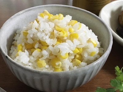 父の日のとうもろこしご飯と今朝のサンドイッチ_f0231189_18083636.jpg