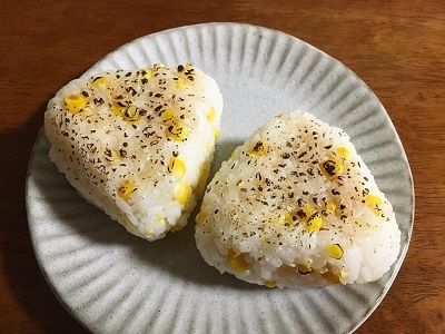 父の日のとうもろこしご飯と今朝のサンドイッチ_f0231189_18084762.jpg