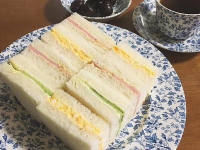 父の日のとうもろこしご飯と今朝のサンドイッチ_f0231189_18182563.jpg