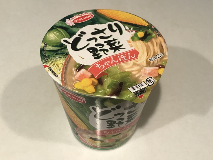 エースコックのカップ麺「どっさり野菜ちゃんぽん」_c0212604_122486.jpg