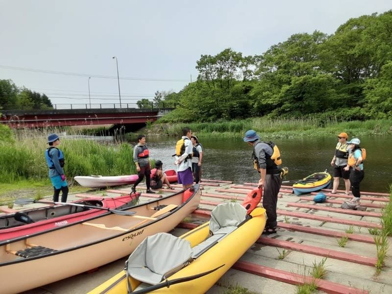 美々川をカヌーでのんびり下ってきました!_d0198793_01185875.jpg