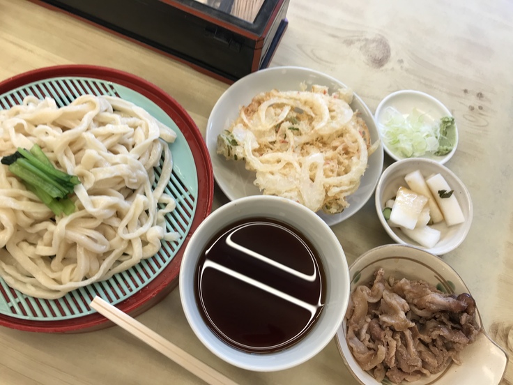 うどん冷1.5人前@ふたばや(八王子)_c0212604_11182848.jpg