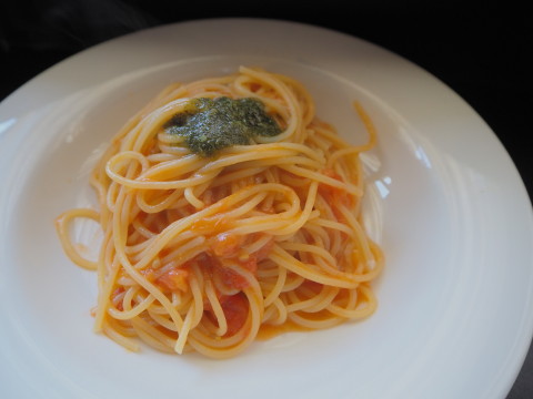 フレッシュトマトとバジルのパスタ イタリア食堂ラ フォンテ 青森市 津軽ジェンヌのcafe日記