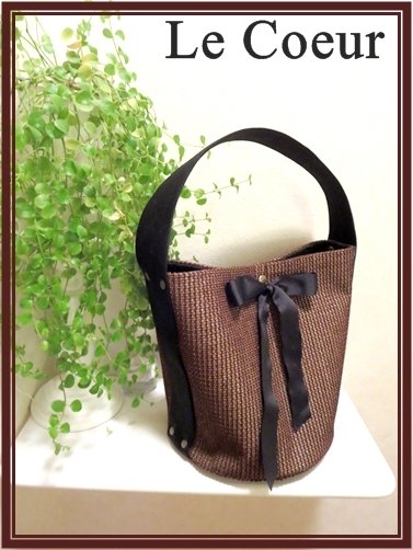 自宅レッスン 蓋がギャザーstyleのかごBAG_f0305451_20143512.jpg