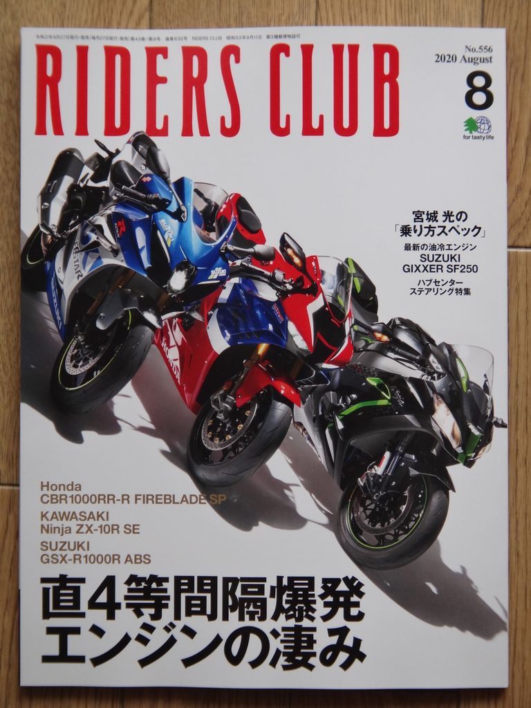 Riders Club, Ducati Magazine & Goggle の8月号 : ばいく生活あれこれ