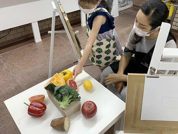 ミニクラス 鉛筆デッサン 野菜と果物 造形ジュニアこども絵画教室ブログ