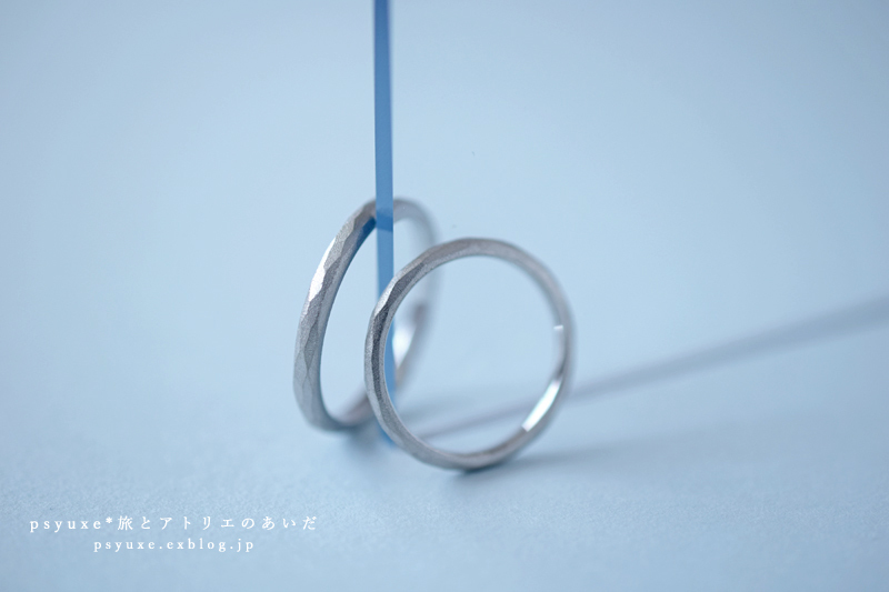 マット仕上げのプラチナホワイトが美しいご結婚指輪です*静岡県 Y 様_e0131432_17134006.jpg